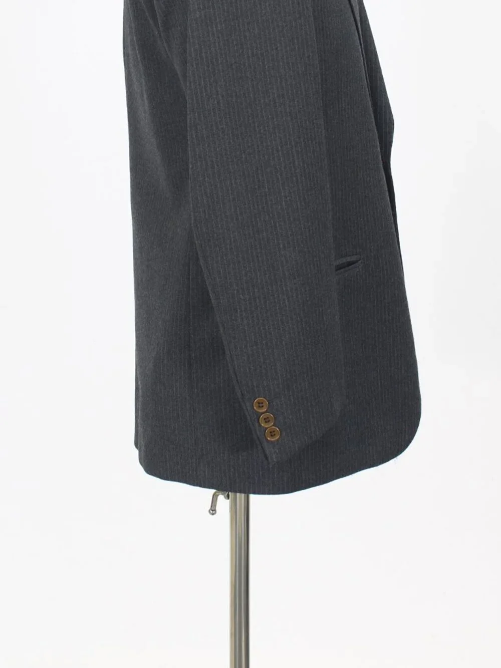 Formula 3 Marzotto 38R 33x29 Gray Full Suit 2-Button Stripe R966